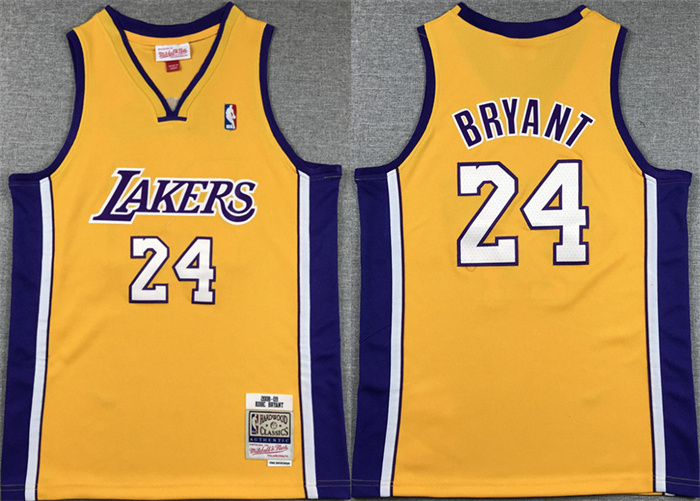 Youth Los Angeles Lakers #24 Kobe Bryant Yellow Stitched Basketball Jersey Youth Los Angeles Lakers #24 Kobe Bryant Yellow Stitched Basketball Jersey