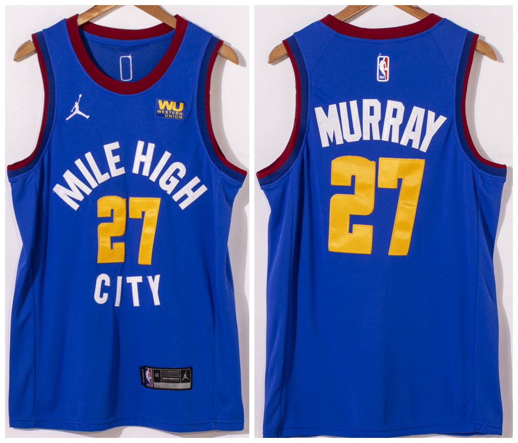 Youth Denver Nuggets #27 Jamal Murray  Blue Stitched Basketball Jersey