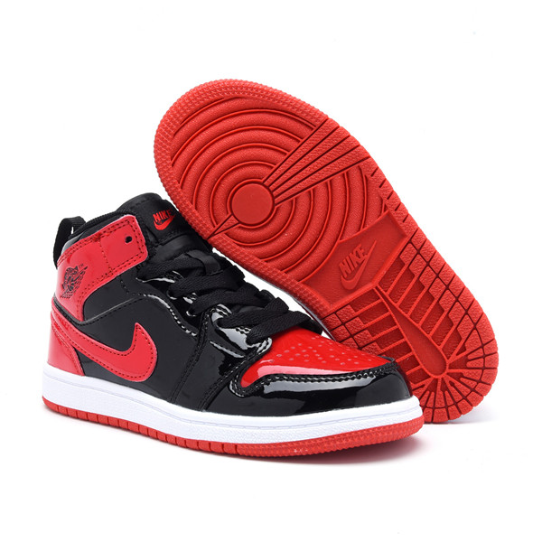Youth Running Weapon Air Jordan 1 Red/Black Shoes 10010 Youth Running Weapon Air Jordan 1 Red/Black Shoes 10010