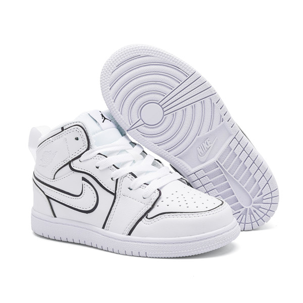 Youth Running Weapon Air Jordan 1 White Shoes 10012