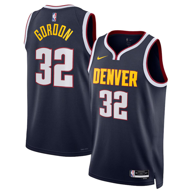 Men's Denver Nuggets #32 Aaron Gordon Navy 2024 Icon Edition Stitched Basketball Jersey Men's Denver Nuggets #32 Aaron Gordon Navy 2024 Icon Edition Stitched Basketball Jersey