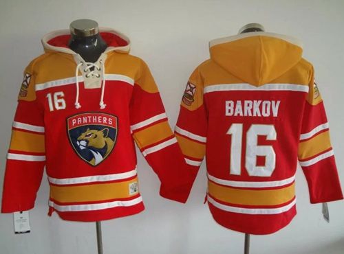 Panthers Red/Gold #16 Aleksander Barkov Sawyer Hooded Sweatshirt Stitched NHL Jersey Panthers Red/Gold #16 Aleksander Barkov Sawyer Hooded Sweatshirt Stitched NHL Jersey