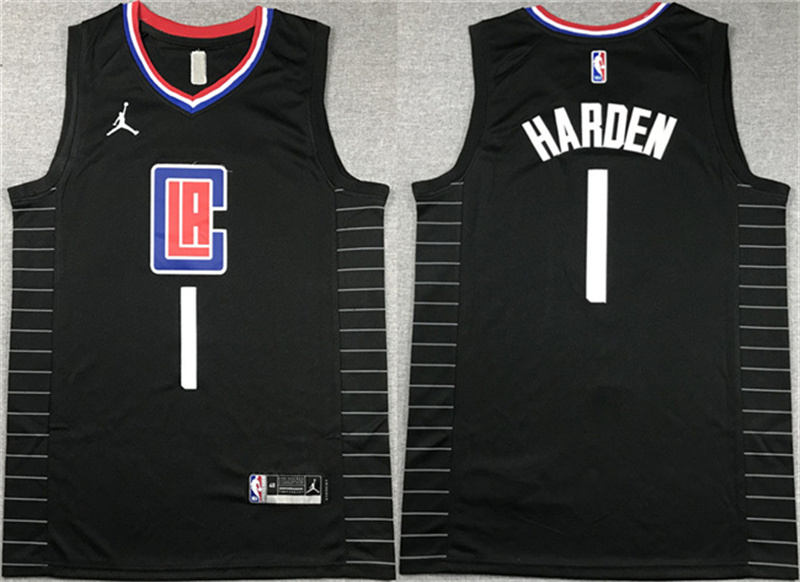 Men's Los Angeles Clippers #1 James Harden Stitched Jersey Men's Los Angeles Clippers #1 James Harden Stitched Jersey