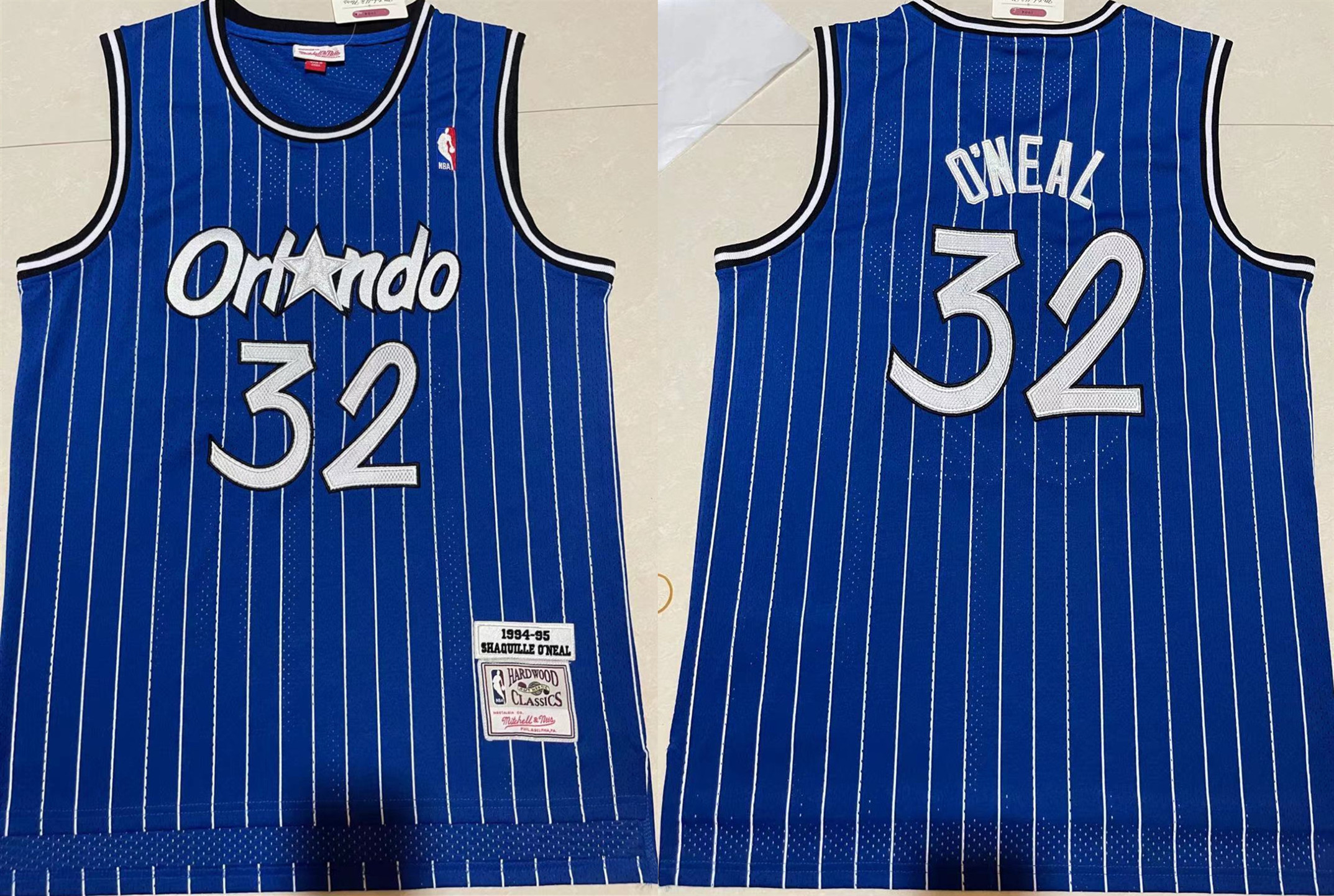 Men's Orlando Magic #32 Shaquille O'Neal Blue Stitched Jersey Men's Orlando Magic #32 Shaquille O'Neal Blue Stitched Jersey