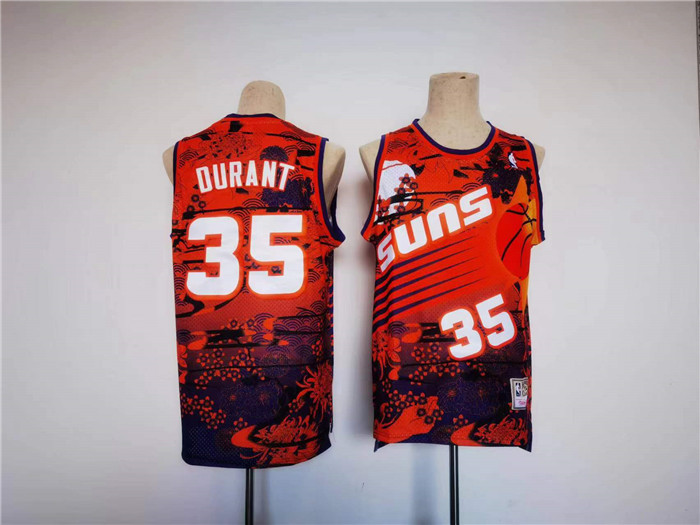 Men's Phoenix Suns #35 Kevin Durant Red Throwback Swingman Stitched Jersey Men's Phoenix Suns #35 Kevin Durant Red Throwback Swingman Stitched Jersey