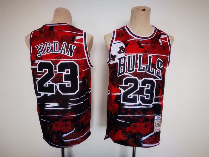 Men's Chicago Bulls #23 Michael Jordan Red/Black Stitched Jersey Men's Chicago Bulls #23 Michael Jordan Red/Black Stitched Jersey