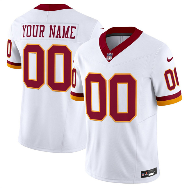 Youth Washington Commanders Active Player Custom White 2025 F.U.S.E. Throwback Vapor Limited Stitched Football Jersey