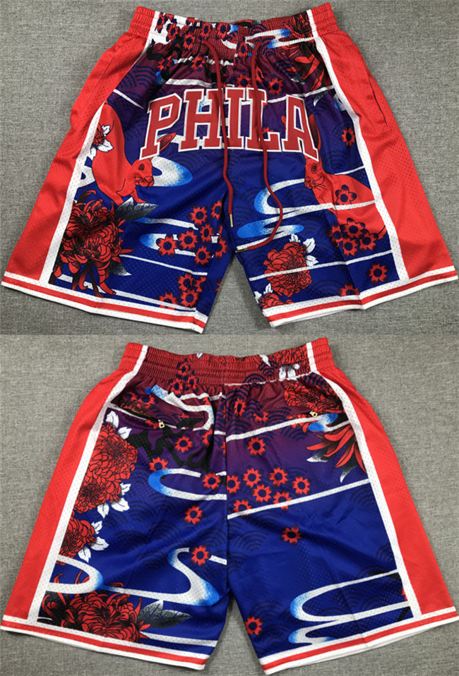 Men's Philadelphia 76ers Red/Blue Shorts (Run Small) Men's Philadelphia 76ers Red/Blue Shorts (Run Small)