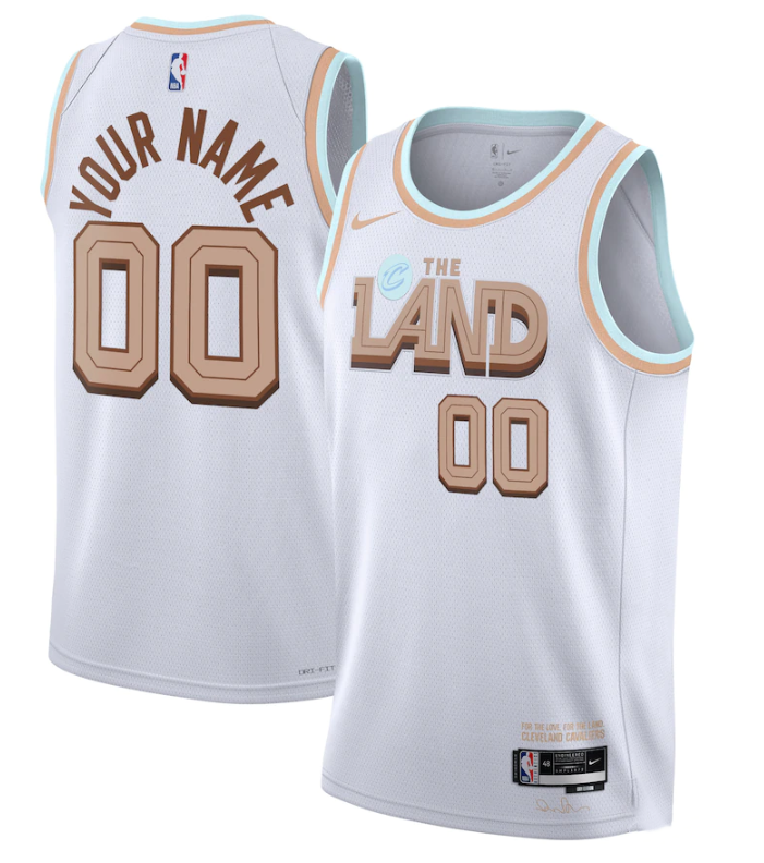 Men's Cleveland Cavaliers Active Player Custom 2022/2023 White City Edition Stitched Basketball Jersey Men's Cleveland Cavaliers Active Player Custom 2022/2023 White City Edition Stitched Basketball Jersey