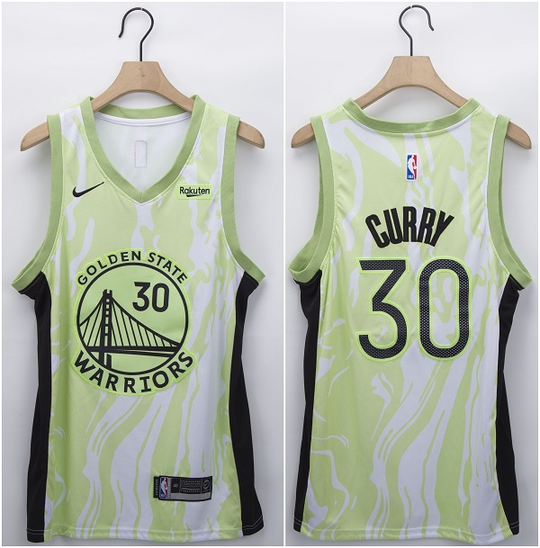 Men's Golden State Warriors #30 Stephen Curry Green/White Fashion Edition Stitched NBA Jersey Men's Golden State Warriors #30 Stephen Curry Green/White Fashion Edition Stitched NBA Jersey