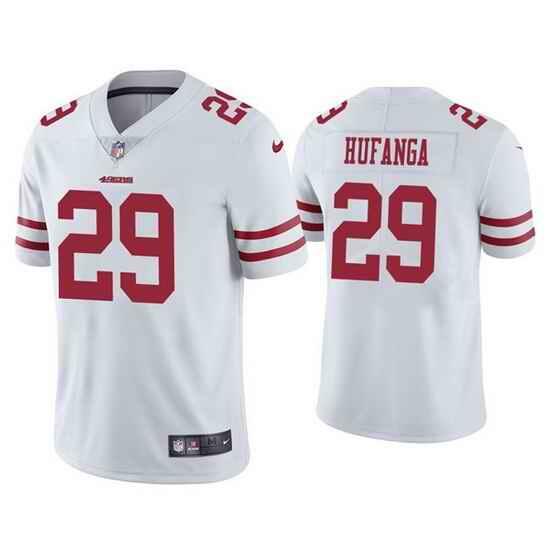 Youth NFL San Francisco 49ers #29 Talanoa Hufanga White Vapor Untouchable Limited Stitched Jersey Youth NFL San Francisco 49ers #29 Talanoa Hufanga White Vapor Untouchable Limited Stitched Jersey
