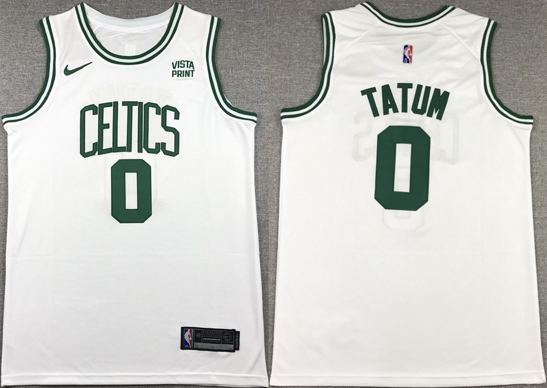 Men's Boston Celtics #0 Jayson Tatum White Statement Edition Stitched Basketball Jersey Men's Boston Celtics #0 Jayson Tatum White Statement Edition Stitched Basketball Jersey