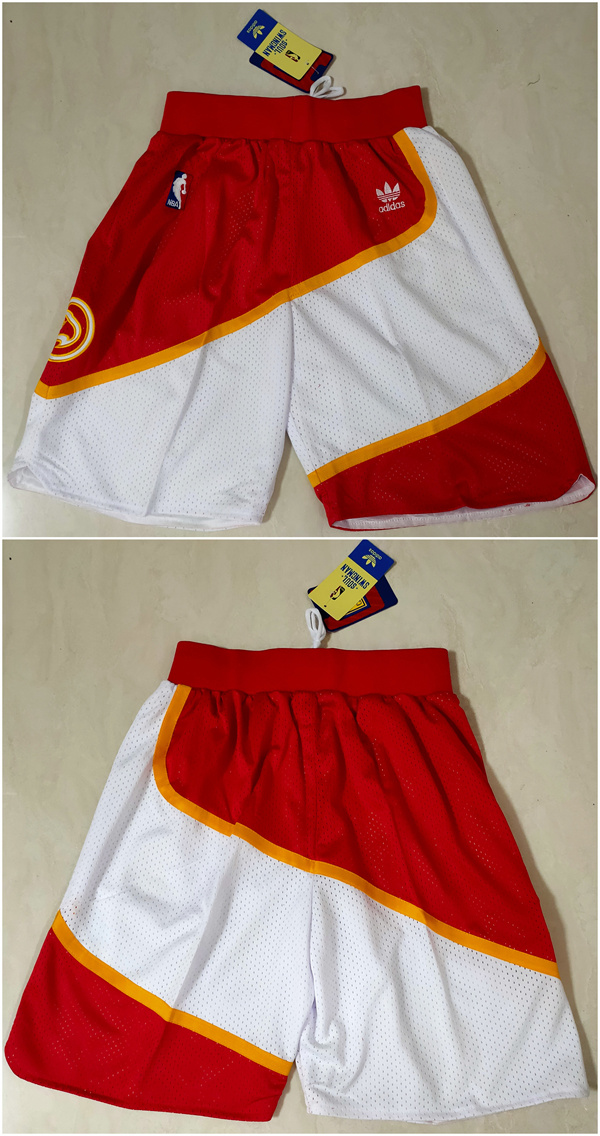 Men's Atlanta Hawks Red/White Shorts (Run Smaller) Men's Atlanta Hawks Red/White Shorts (Run Smaller)