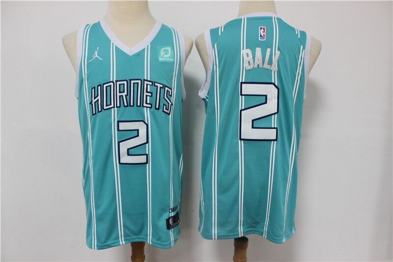 Men's Charlotte Hornets #2 LaMelo Ball Blue Stitched NBA Jersey Men's Charlotte Hornets #2 LaMelo Ball Blue Stitched NBA Jersey