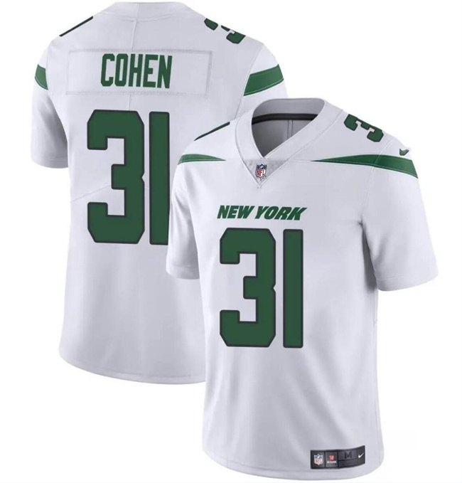 Youth New York Jets #31 Tarik Cohen White Vapor Untouchable Limited Stitched Jersey Youth New York Jets #31 Tarik Cohen White Vapor Untouchable Limited Stitched Jersey
