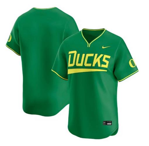 Men's Oregon Ducks Custom Green Baseball Limited Jersey