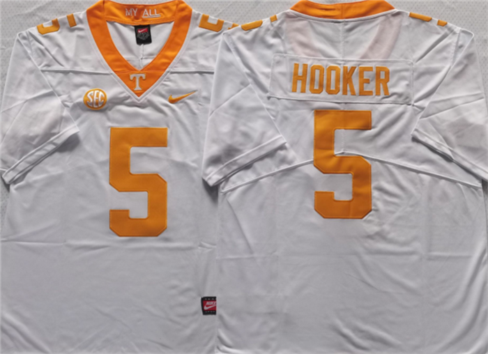 Tennessee Volunteers #5 HOOKER White Stitched Jersey Tennessee Volunteers #5 HOOKER White Stitched Jersey