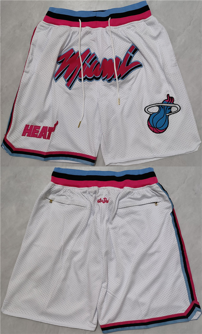 Men's Miami Heat 2022/23 White Shorts (Run Small) Men's Miami Heat 2022/23 White Shorts (Run Small)