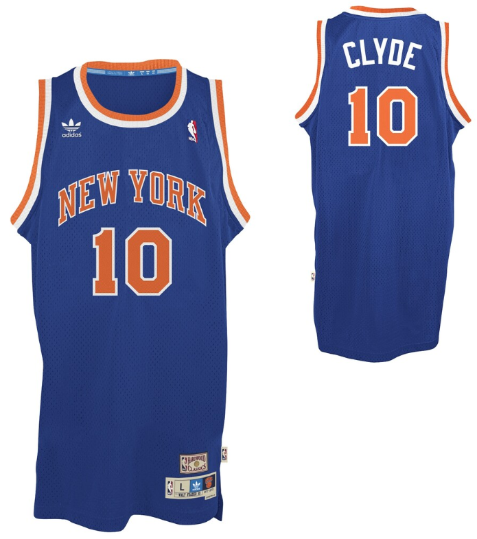 Men's New Yok Knicks Custom Royal Blue Hardwood Classics Swingman Basketball Jersey Men's New Yok Knicks Custom Royal Blue Hardwood Classics Swingman Basketball Jersey