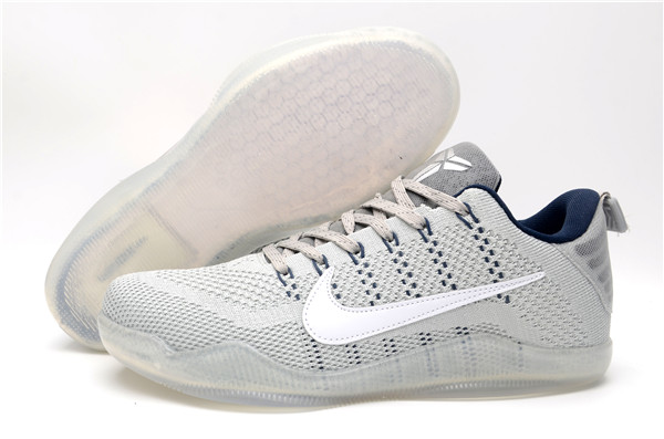 Men's Running Weapon Kobe 11 Grey/White Shoes 057 Men's Running Weapon Kobe 11 Grey/White Shoes 057