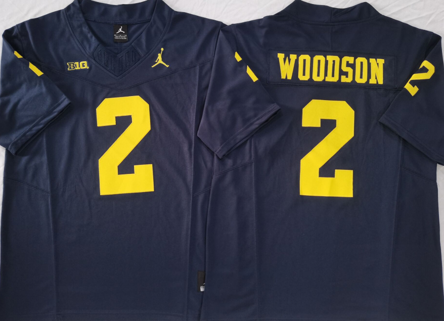 Men's Michigan Wolverines #2 Charles Woodson 2023 F.U.S.E. Navy Stitched Jersey Men's Michigan Wolverines #2 Charles Woodson 2023 F.U.S.E. Navy Stitched Jersey