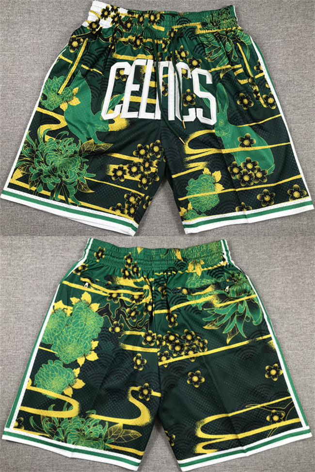 Men's Boston Celtics Green/Black Shorts (Run Small) Men's Boston Celtics Green/Black Shorts (Run Small)