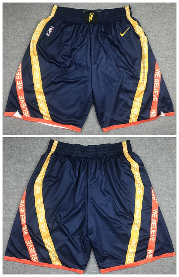 Men's Golden State Warriors Navy Shorts(Run Small) Men's Golden State Warriors Navy Shorts(Run Small)