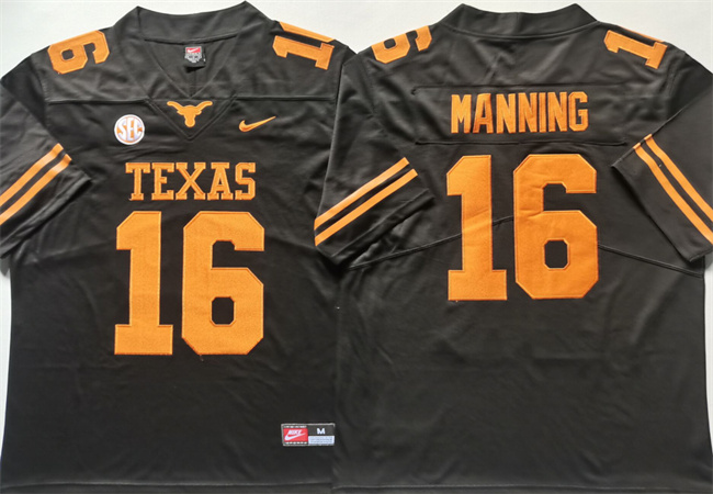 Men's Tennessee Vols #16 Peyton Manning Black Stitched Jersey Men's Tennessee Vols #16 Peyton Manning Black Stitched Jersey