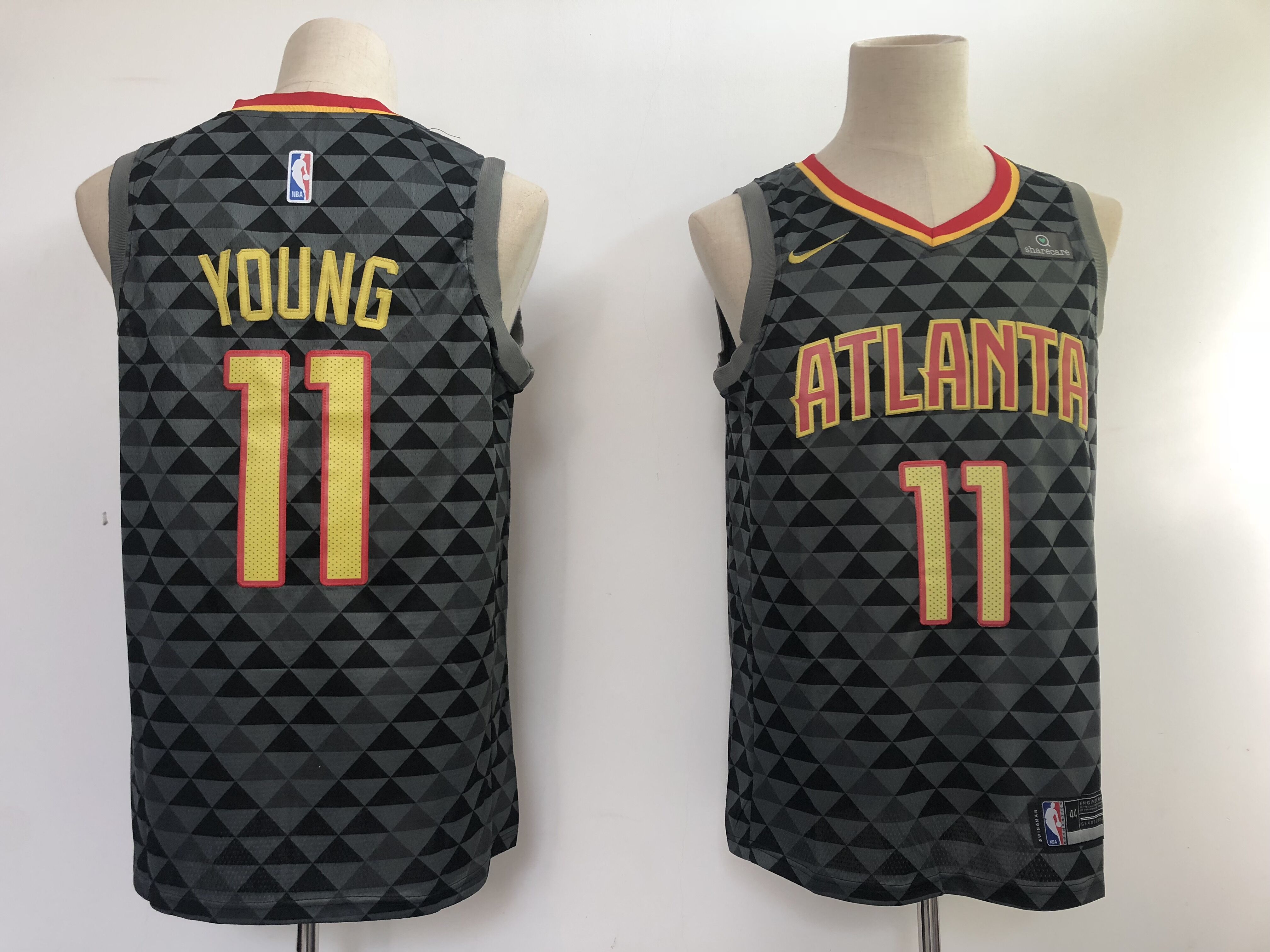 Hawks #11 Trae Young Black NBA Swingman Icon Edition Jersey Hawks #11 Trae Young Black NBA Swingman Icon Edition Jersey