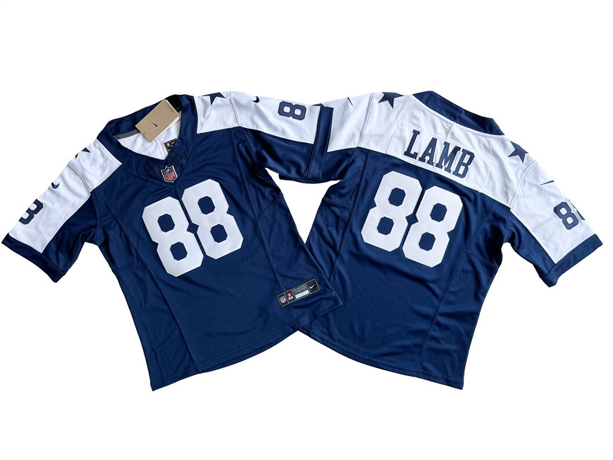 Women's Dallas Cowboys #88 CeeDee Lamb Navy/White 2023 F.U.S.E. Limited Stitched Jersey(Run Small) Women's Dallas Cowboys #88 CeeDee Lamb Navy/White 2023 F.U.S.E. Limited Stitched Jersey(Run Small)