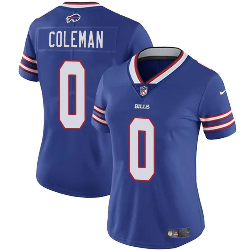 Women's Buffalo Bills #0 Keon Coleman Blue Vapor Stitched Football Jersey(Run Small) Women's Buffalo Bills #0 Keon Coleman Blue Vapor Stitched Football Jersey(Run Small)