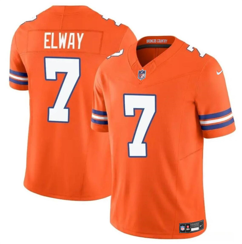Youth Denver Broncos #7 John Elway Orange F.U.S.E. Mile High Collection 1977 Throwback Vapor Limited Stitched Football Jersey Youth Denver Broncos #7 John Elway Orange F.U.S.E. Mile High Collection 1977 Throwback Vapor Limited Stitched Football Jersey