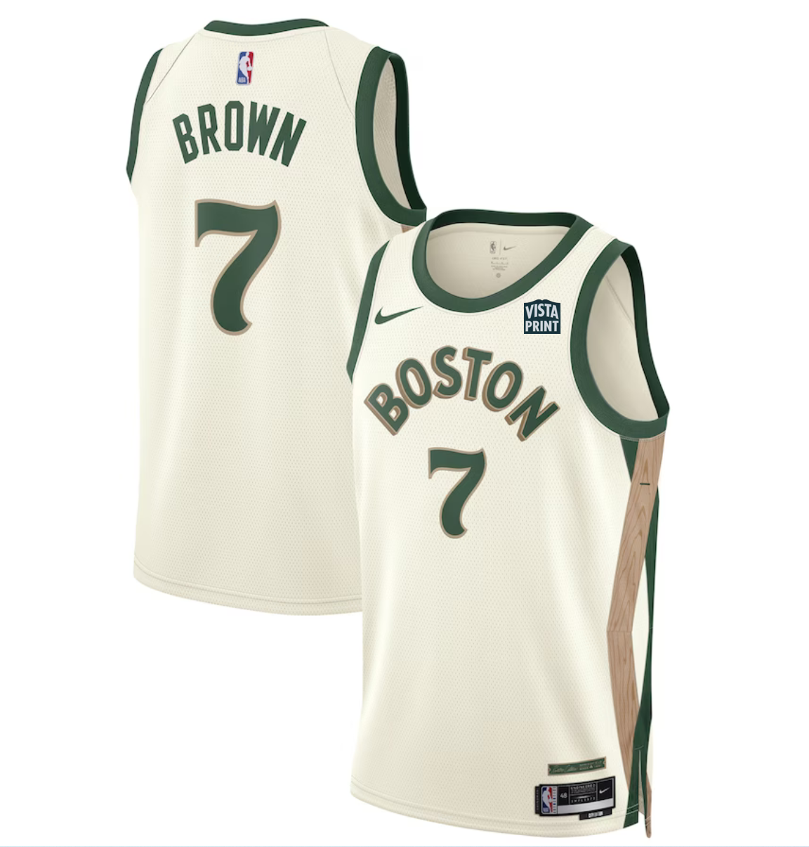 Men's Boston Celtics #7 Jaylen Brown White 2023-24 City Edition Stitched Basketball Jersey Men's Boston Celtics #7 Jaylen Brown White 2023-24 City Edition Stitched Basketball Jersey