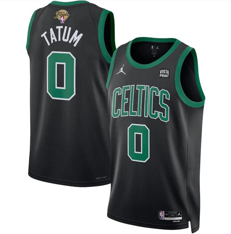 Men's Boston Celtics #0 Jayson Tatum Black 2024 Finals Statement Edition Stitched Basketball Jersey Men's Boston Celtics #0 Jayson Tatum Black 2024 Finals Statement Edition Stitched Basketball Jersey