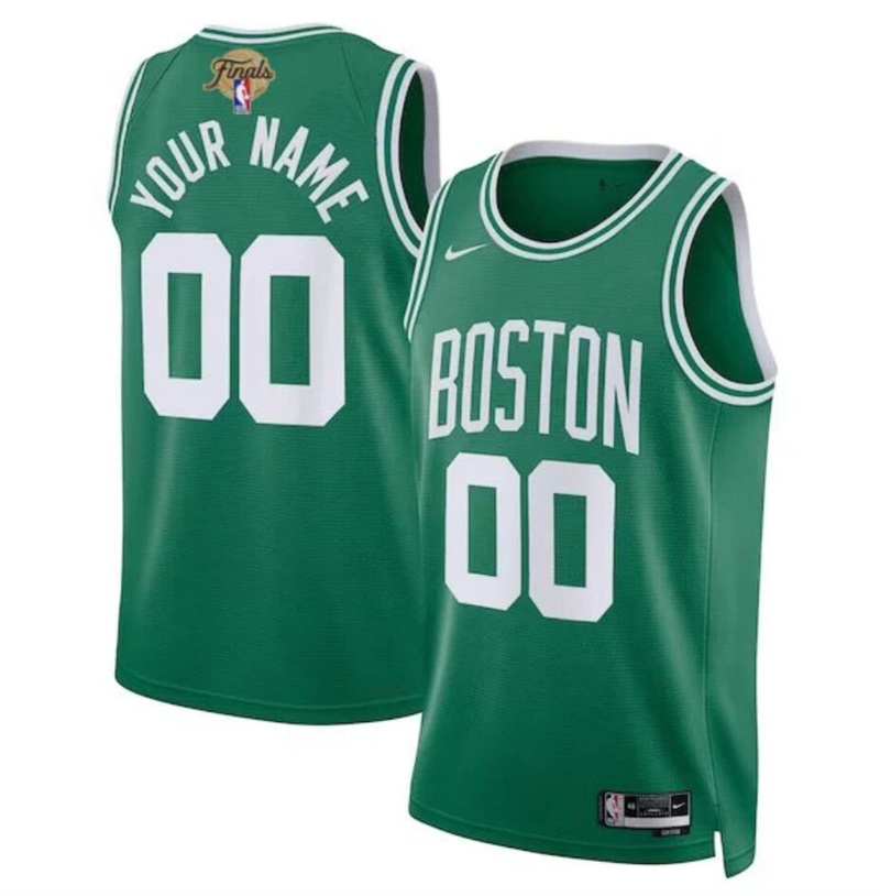 Men's Boston Celtics Active Player Custom Kelly Green 2024 Finals Icon Edition Stitched Basketball Jersey Men's Boston Celtics Active Player Custom Kelly Green 2024 Finals Icon Edition Stitched Basketball Jersey