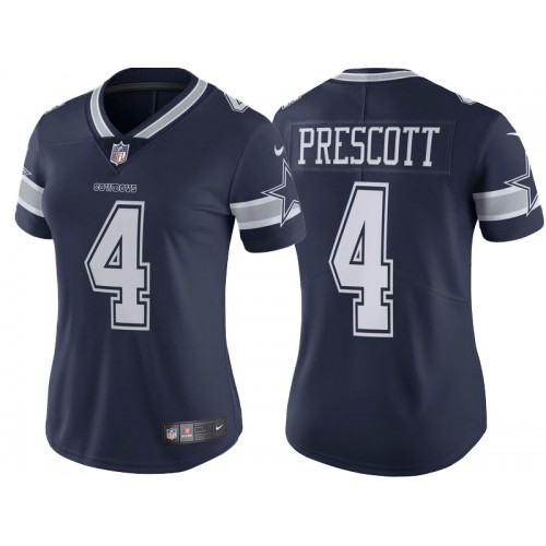 Women's Dallas Cowboys #4 Dak Prescott Navy Vapor Untouchable Limited Stitched Jersey(Run Small) Women's Dallas Cowboys #4 Dak Prescott Navy Vapor Untouchable Limited Stitched Jersey(Run Small)