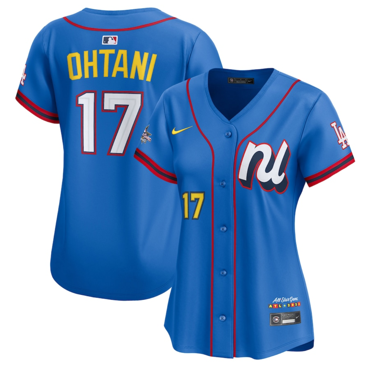 Women's National League #17 Shohei Ohtani Blue 2025 All-Star Edition Limited Stitched Baseball Jersey(Run Small) Women's National League #17 Shohei Ohtani Blue 2025 All-Star Edition Limited Stitched Baseball Jersey(Run Small)