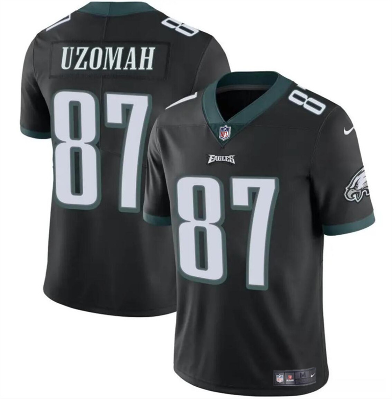 Youth Philadelphia Eagles #87 C.J. Uzomah Black Vapor Untouchable Limited Stitched Football Jersey Youth Philadelphia Eagles #87 C.J. Uzomah Black Vapor Untouchable Limited Stitched Football Jersey