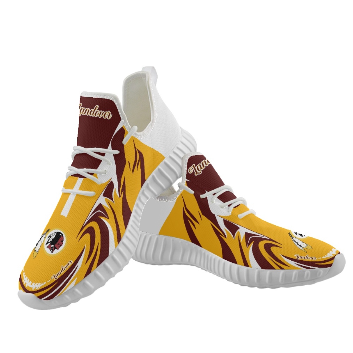 Men's Washington Redskins Mesh Knit Sneakers/Shoes 009 Men's Washington Redskins Mesh Knit Sneakers/Shoes 009