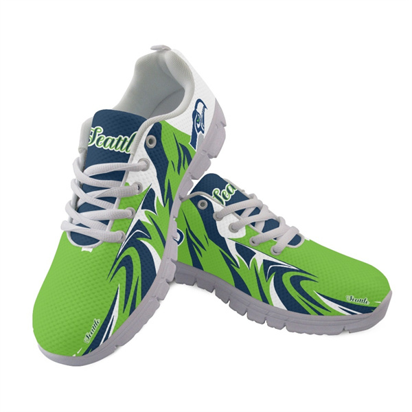 Men's Seattle Seahawks AQ Running Shoes 004 Men's Seattle Seahawks AQ Running Shoes 004