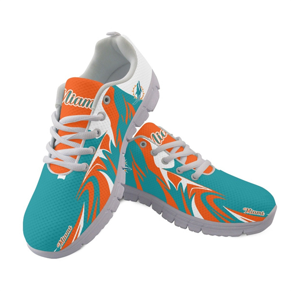 Men's Miami Dolphins AQ Running Shoes 004 Men's Miami Dolphins AQ Running Shoes 004