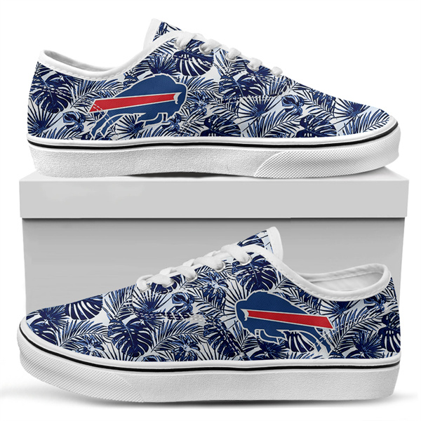 Women's Buffalo Bills Vans Low Top Sneakers 006 Women's Buffalo Bills Vans Low Top Sneakers 006