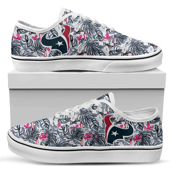 Men's Houston Texans Vans Low Top Sneakers 004 Men's Houston Texans Vans Low Top Sneakers 004