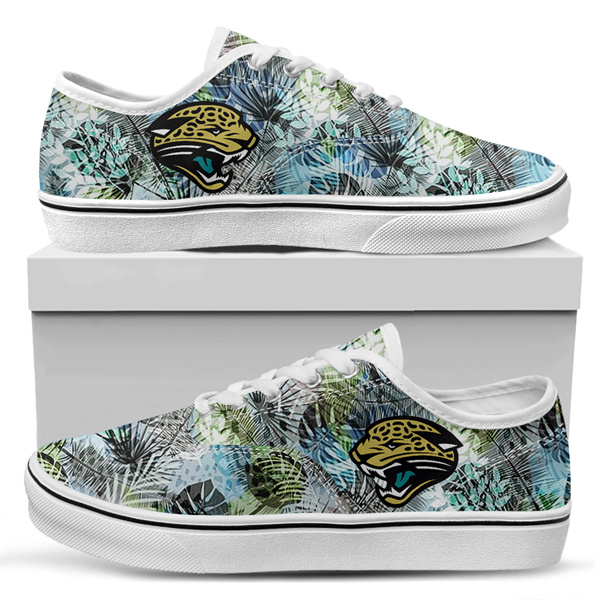 Men's Jacksonville Jaguars Vans Low Top Sneakers 008 Men's Jacksonville Jaguars Vans Low Top Sneakers 008