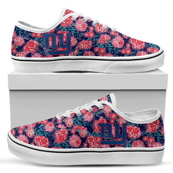 Men's New York Giants Vans Low Top Sneakers 006