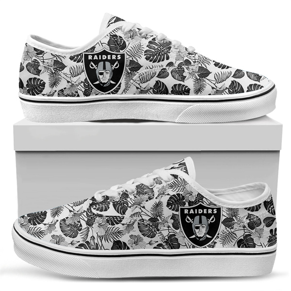 Women's Las Vegas Raiders Vans Low Top 020 Women's Las Vegas Raiders Vans Low Top 020