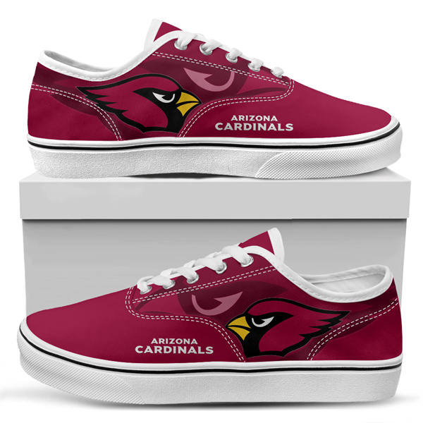 Women's Arizona Cardinals Vans Low Top Sneakers 021 Women's Arizona Cardinals Vans Low Top Sneakers 021