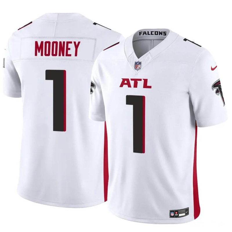 Youth Atlanta Falcons #1 Darnell Mooney White 2024 F.U.S.E. Vapor Untouchable Limited Stitched Football Jersey Youth Atlanta Falcons #1 Darnell Mooney White 2024 F.U.S.E. Vapor Untouchable Limited Stitched Football Jersey