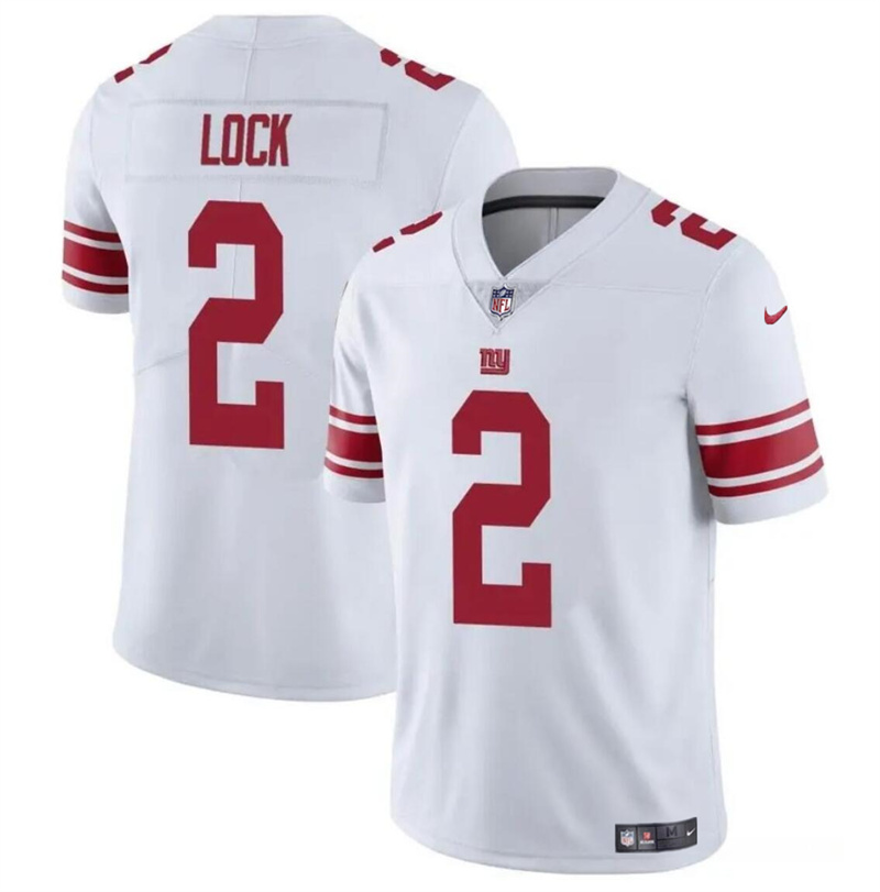 Youth New York Giants #2 Drew Lock White Vapor Stitched Jersey Youth New York Giants #2 Drew Lock White Vapor Stitched Jersey