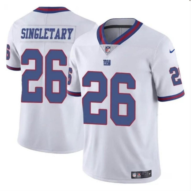 Youth New York Giants #26 Devin Singletary White Color Rush Limited Stitched Jersey Youth New York Giants #26 Devin Singletary White Color Rush Limited Stitched Jersey